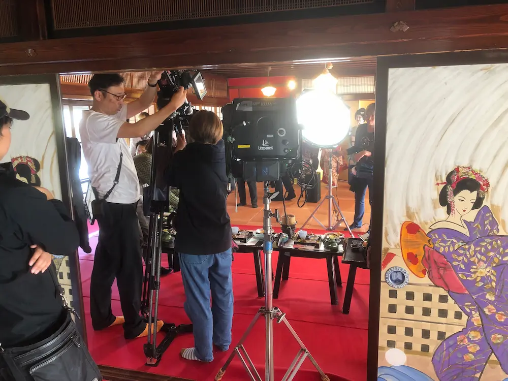 Starring in a Japanese TV show