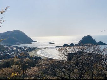 Yura in Tsuruoka city seen from Mt. Arakura