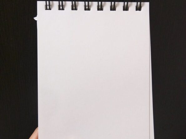 blank empty memo notebook